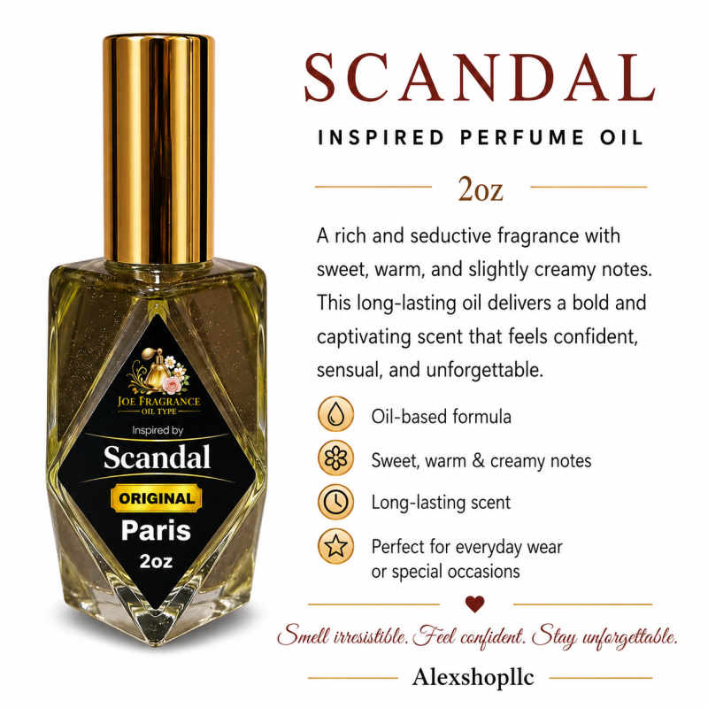 SCANDAL INSPIRED PERFUME OIL 2oz