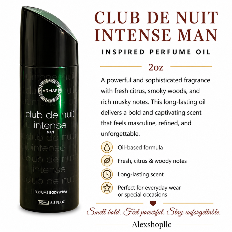 CLUB DE NUIT INTENSE MAN INSPIRED PERFUME OIL 2oz